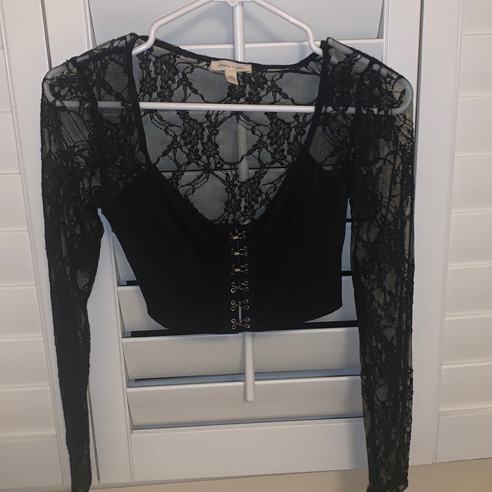 Black crop top